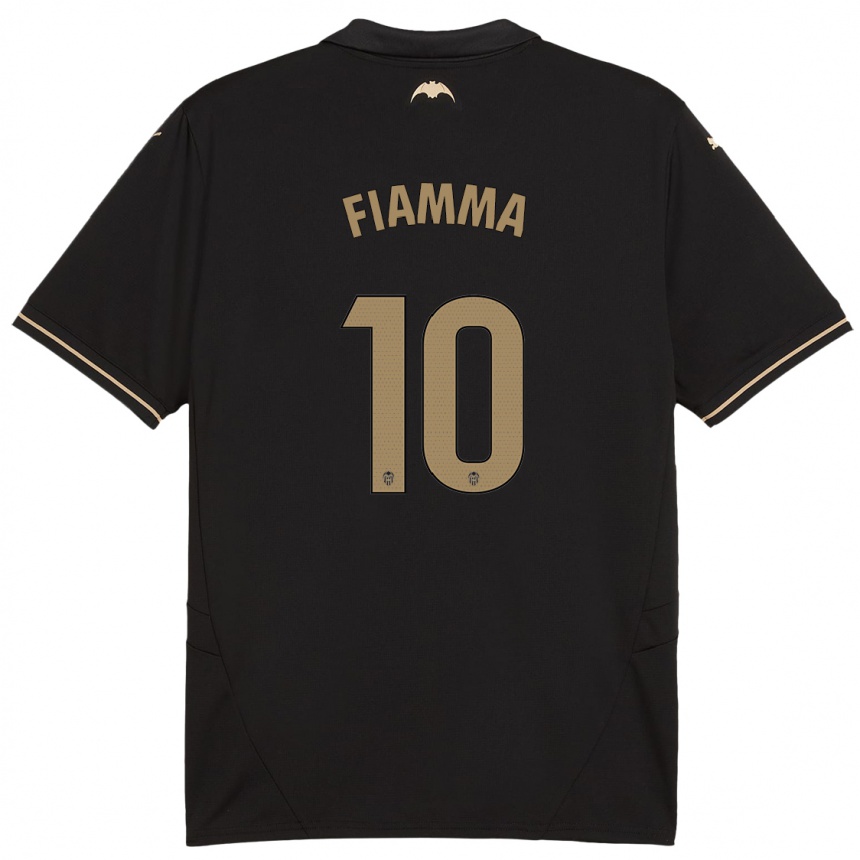 メンズフットボールFiamma#10黒アウェイシャツ2024/25ジャージーユニフォーム