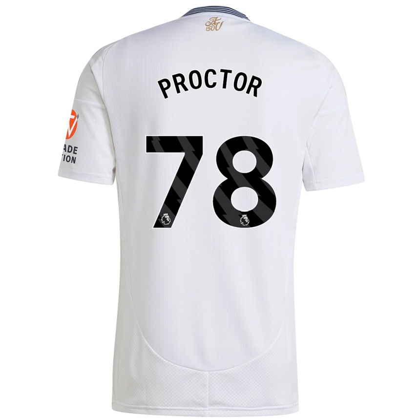 メンズフットボールSam Proctor#78白アウェイシャツ2024/25ジャージーユニフォーム