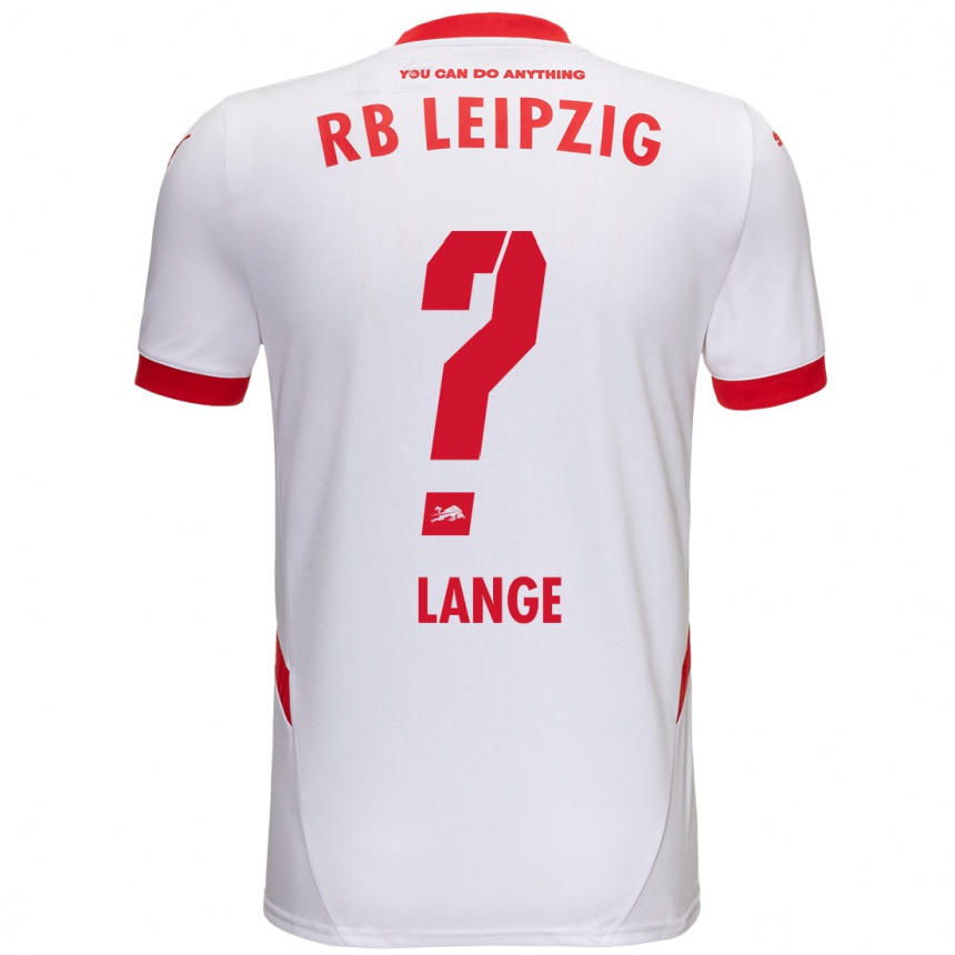 レディースフットボールOskar Lange#0白 赤ホームシャツ2024/25ジャージーユニフォーム