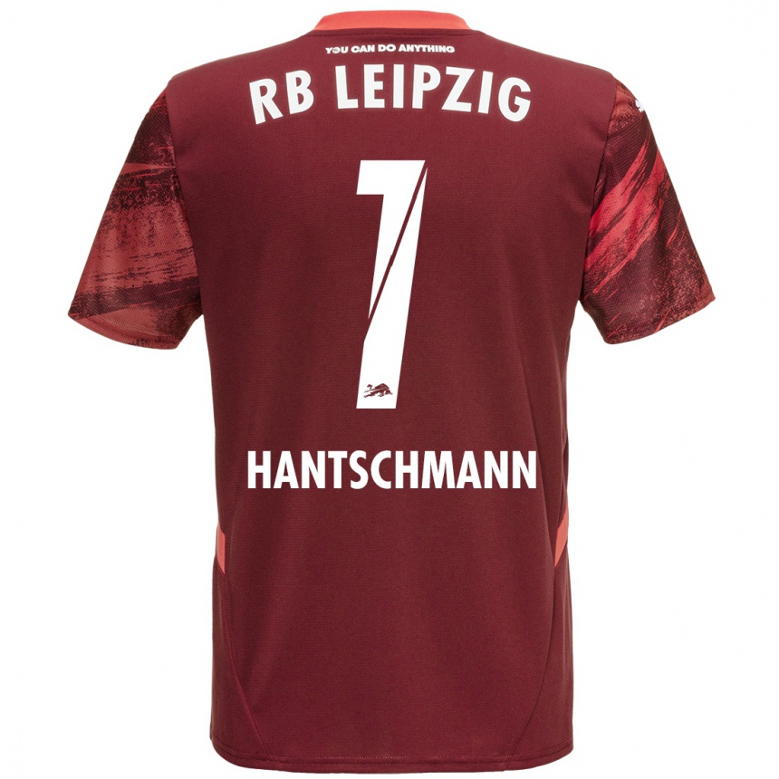 レディースフットボールFranz Hantschmann#1ブルゴーニュアウェイシャツ2024/25ジャージーユニフォーム