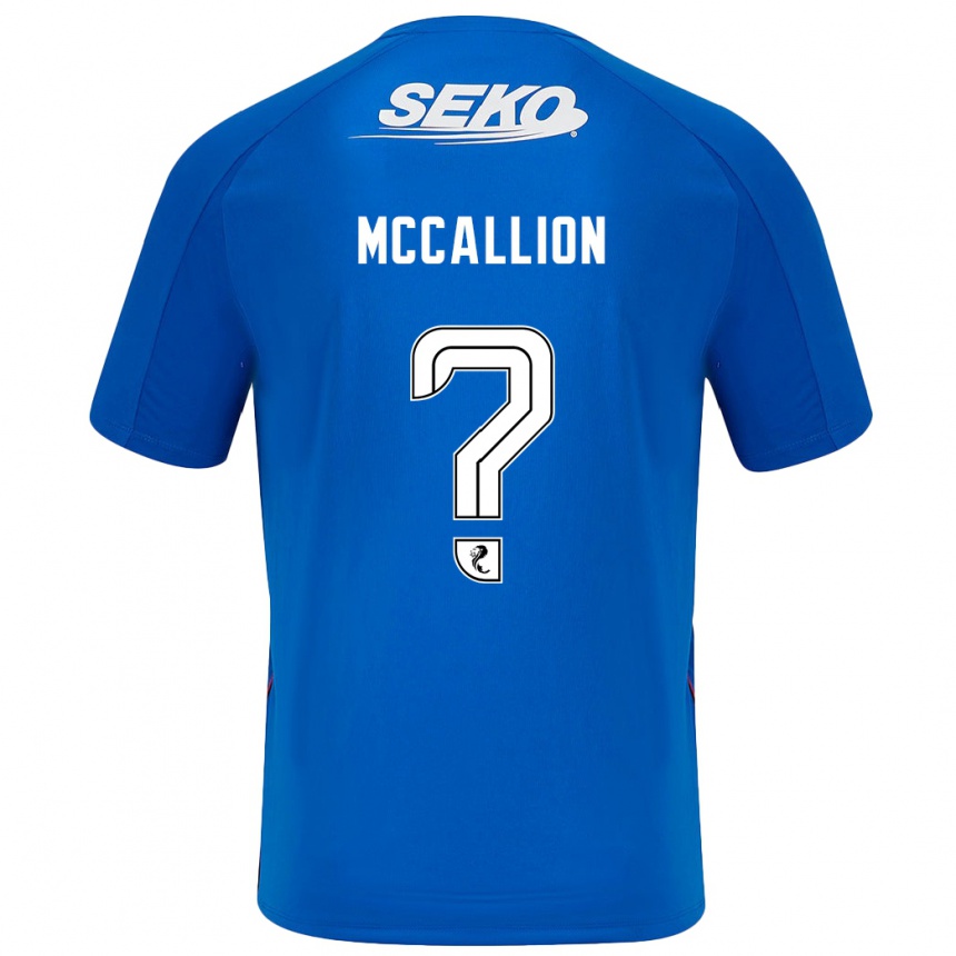 キッズフットボールAiden Mccallion#0ダークブルーホームシャツ2024/25ジャージーユニフォーム