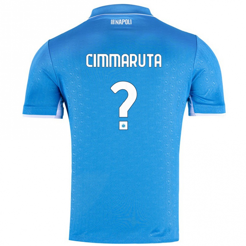 キッズフットボールAntonio Cimmaruta#0スカイブルーホームシャツ2024/25ジャージーユニフォーム