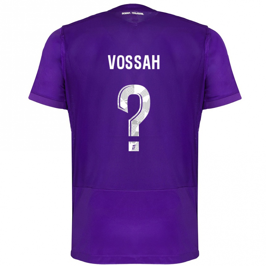 キッズフットボールAlexis Vossah#0紫 白ホームシャツ2024/25ジャージーユニフォーム