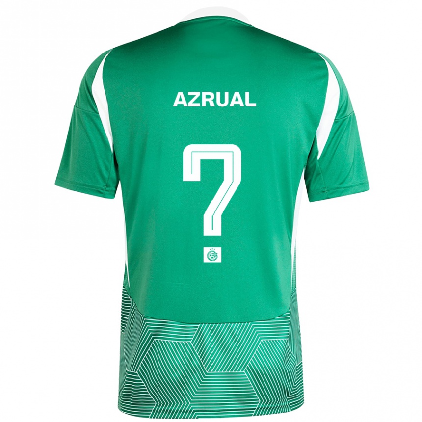 キッズフットボールAdar Azrual#0緑 白ホームシャツ2024/25ジャージーユニフォーム