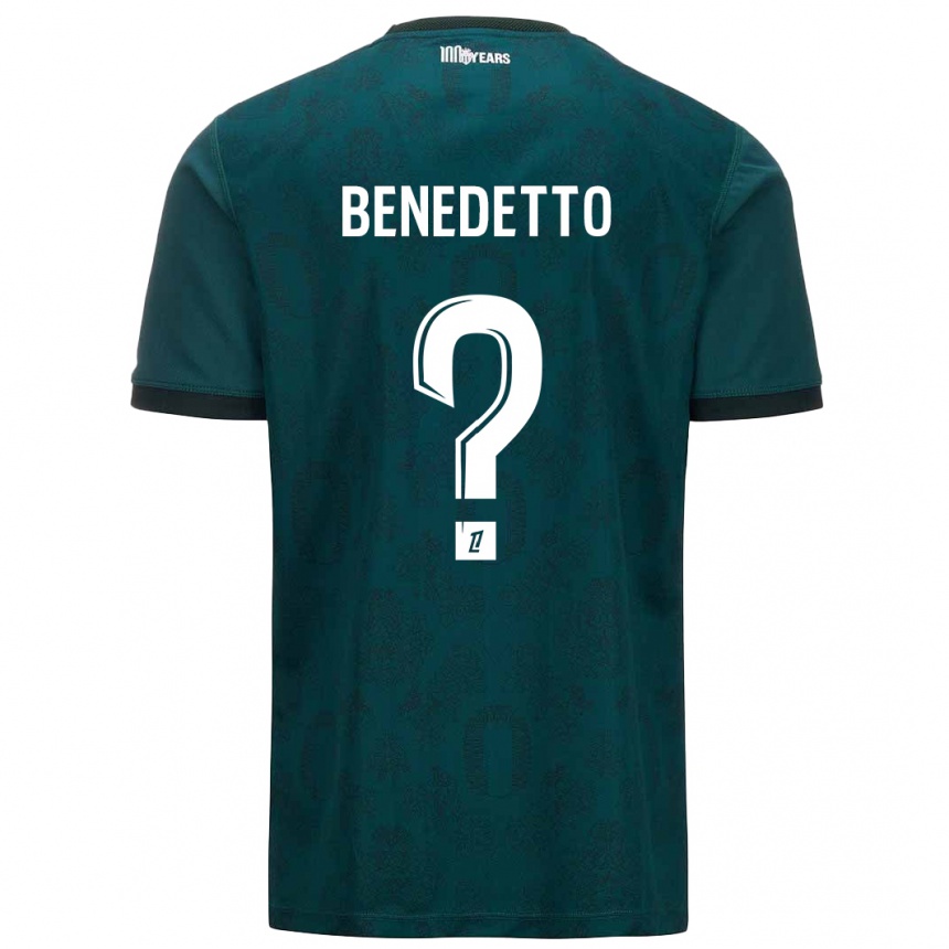 キッズフットボールAntéo Benedetto#0ダークグリーンアウェイシャツ2024/25ジャージーユニフォーム