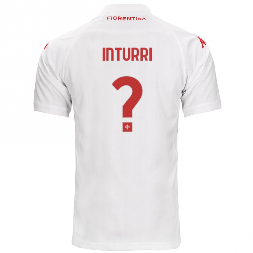 キッズフットボールRoberto Inturri#0白アウェイシャツ2024/25ジャージーユニフォーム