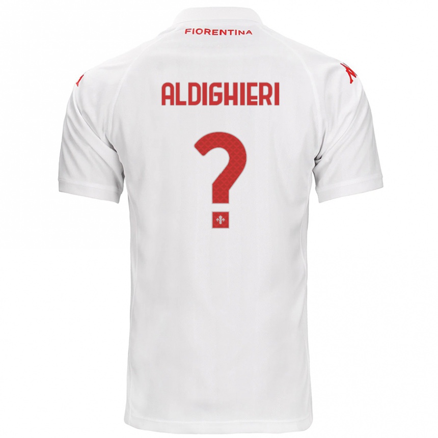 キッズフットボールBenedetto Aldighieri#0白アウェイシャツ2024/25ジャージーユニフォーム