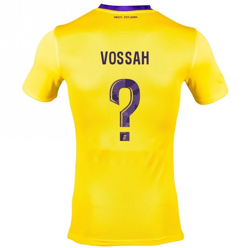 キッズフットボールAlexis Vossah#0黄紫アウェイシャツ2024/25ジャージーユニフォーム