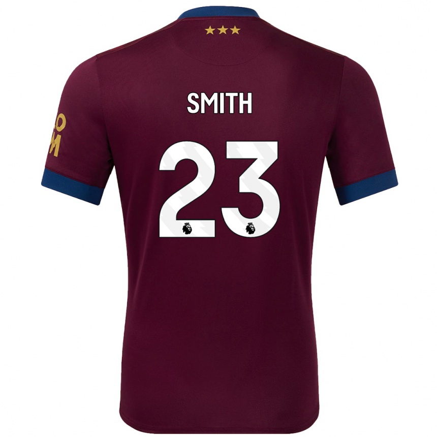 キッズフットボールAbbi Smith#23ブラウンアウェイシャツ2024/25ジャージーユニフォーム