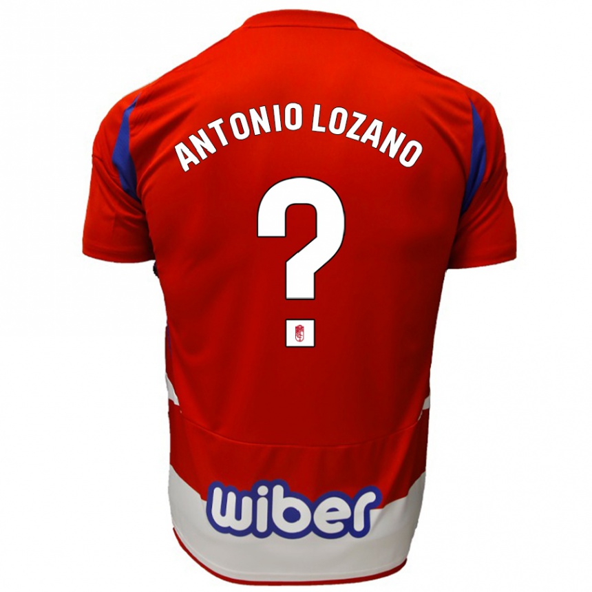 メンズフットボールJosé Antonio Lozano#0赤 白 青ホームシャツ2024/25ジャージーユニフォーム