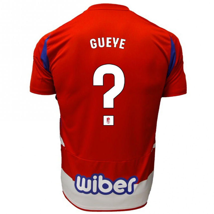 メンズフットボールDavid Gueye#0赤 白 青ホームシャツ2024/25ジャージーユニフォーム