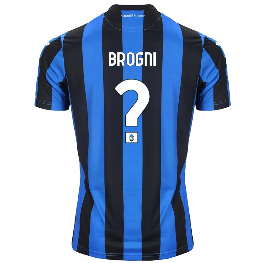 レディースフットボールGiorgio Brogni#0青黒ホームシャツ2024/25ジャージーユニフォーム