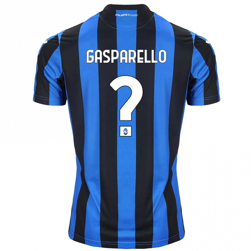 レディースフットボールFrancesco Gasparello#0青黒ホームシャツ2024/25ジャージーユニフォーム