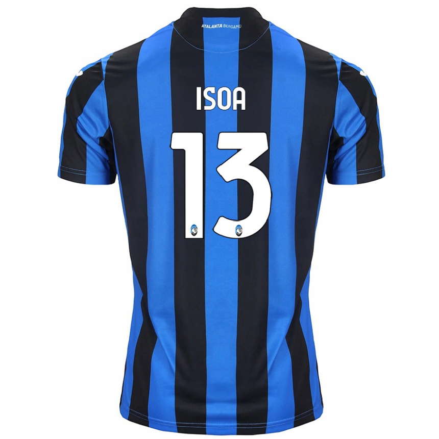 レディースフットボールIsaac Isoa#13青黒ホームシャツ2024/25ジャージーユニフォーム