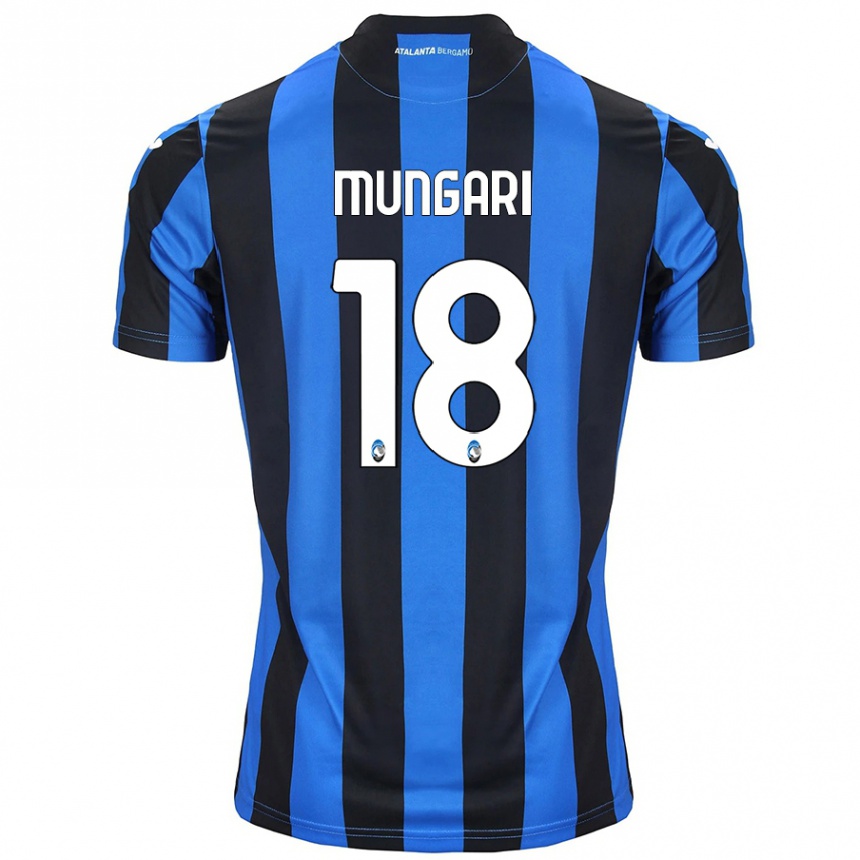 レディースフットボールGiuseppe Mungari#18青黒ホームシャツ2024/25ジャージーユニフォーム