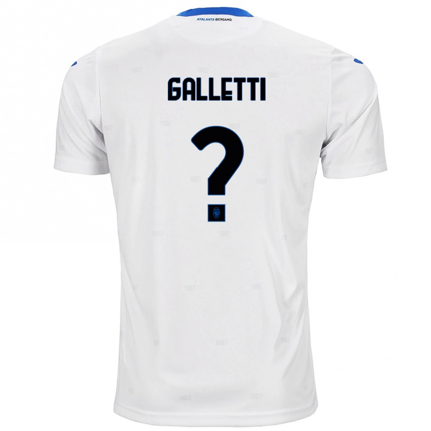 レディースフットボールElia Galletti#0白アウェイシャツ2024/25ジャージーユニフォーム