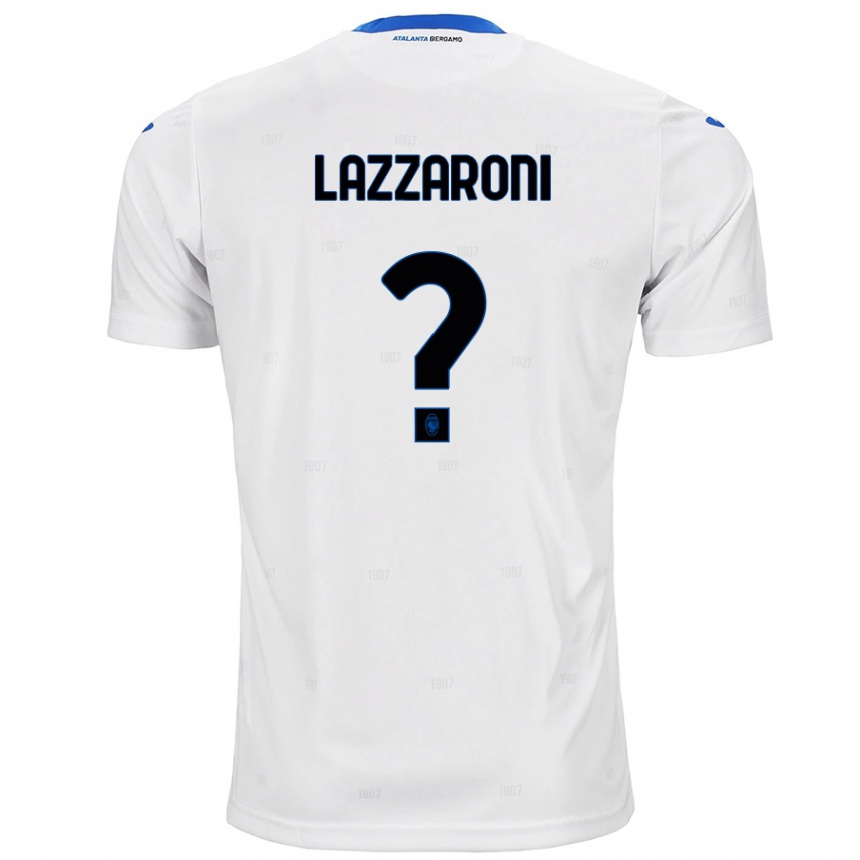 レディースフットボールAndrea Lazzaroni#0白アウェイシャツ2024/25ジャージーユニフォーム