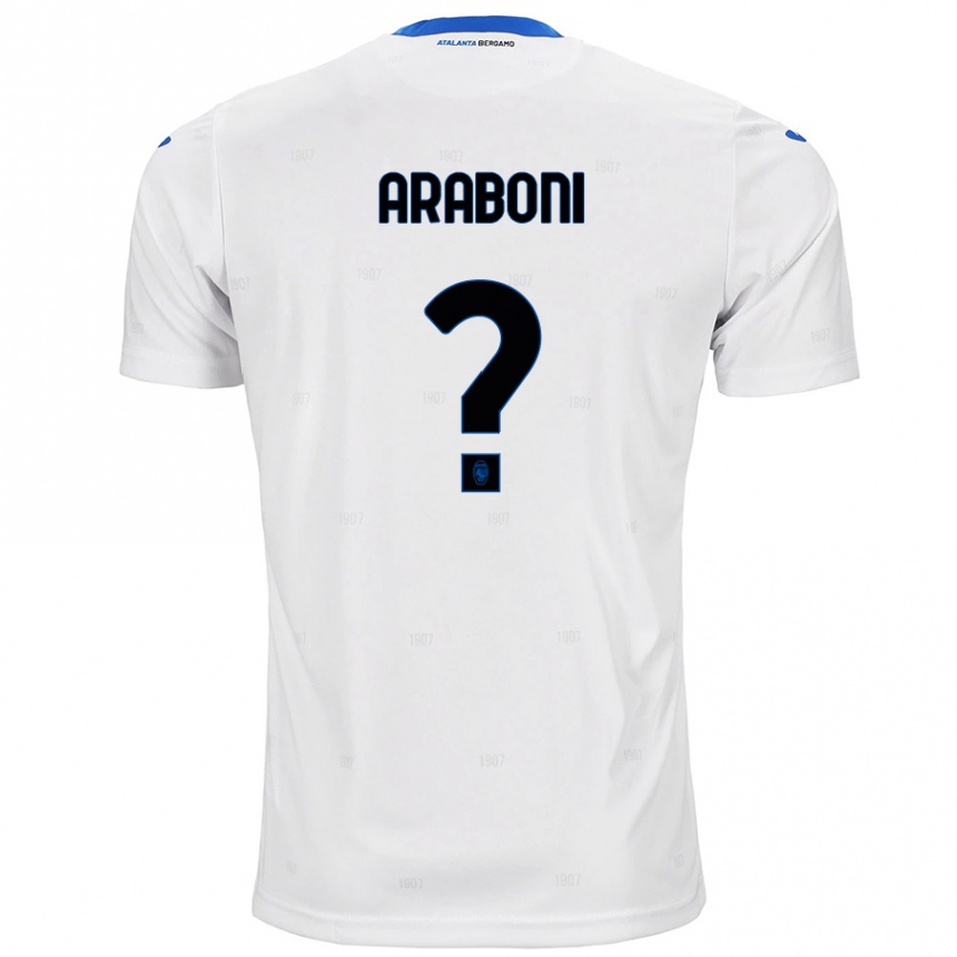 レディースフットボールSebastiano Araboni#0白アウェイシャツ2024/25ジャージーユニフォーム