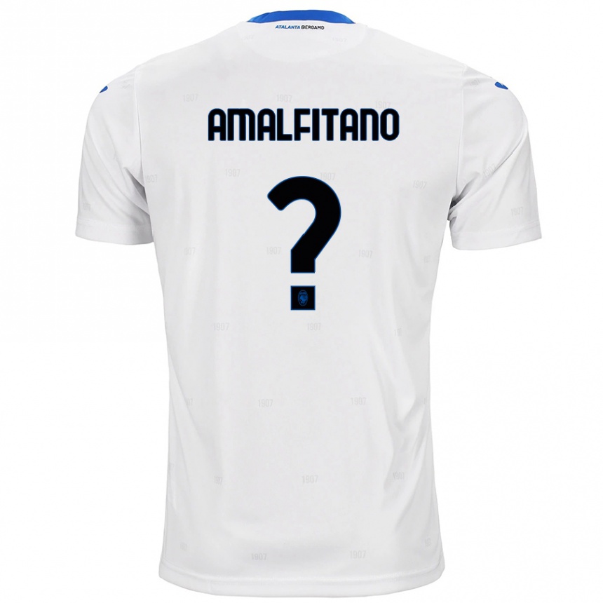 レディースフットボールNicolò Amalfitano#0白アウェイシャツ2024/25ジャージーユニフォーム