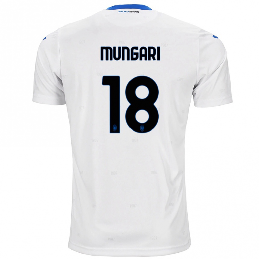 レディースフットボールGiuseppe Mungari#18白アウェイシャツ2024/25ジャージーユニフォーム