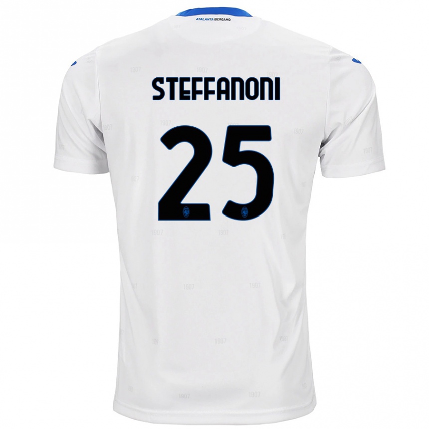 レディースフットボールFederico Steffanoni#25白アウェイシャツ2024/25ジャージーユニフォーム