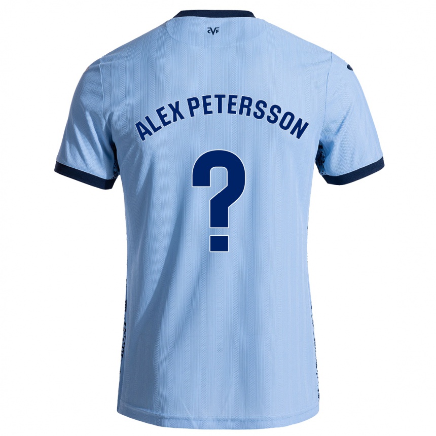 レディースフットボールMax Alex Petersson#0スカイブルーアウェイシャツ2024/25ジャージーユニフォーム