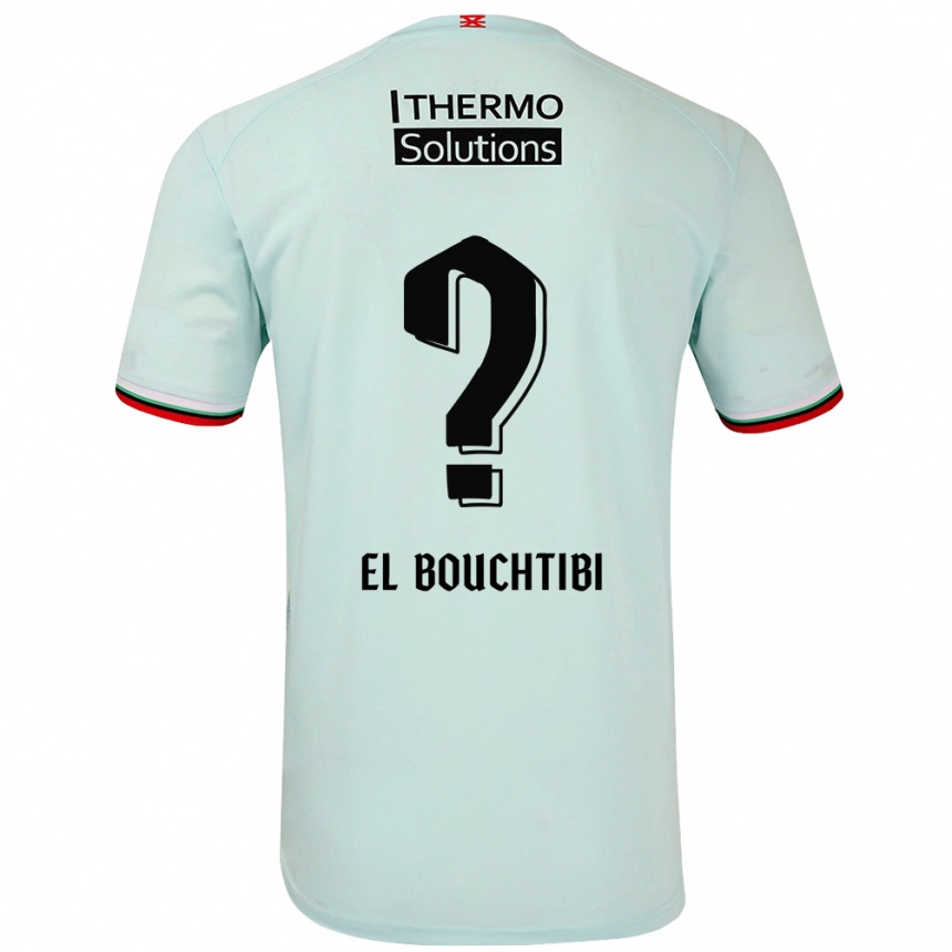 レディースフットボールIlias El Bouchtibi#0ライトグリーンアウェイシャツ2024/25ジャージーユニフォーム