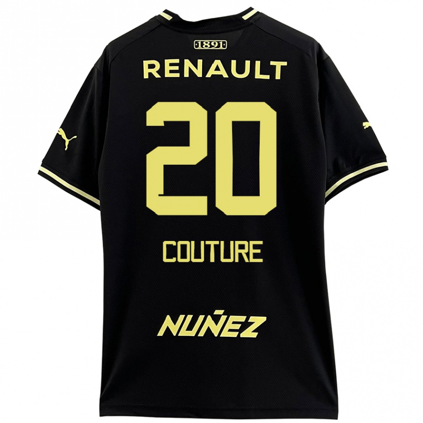 レディースフットボールLorenzo Couture#20黒 黄アウェイシャツ2024/25ジャージーユニフォーム