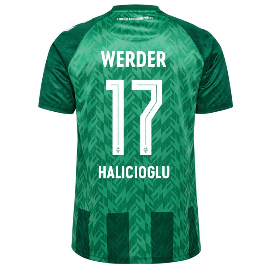 キッズフットボールArda Halicioglu#17緑ホームシャツ2024/25ジャージーユニフォーム