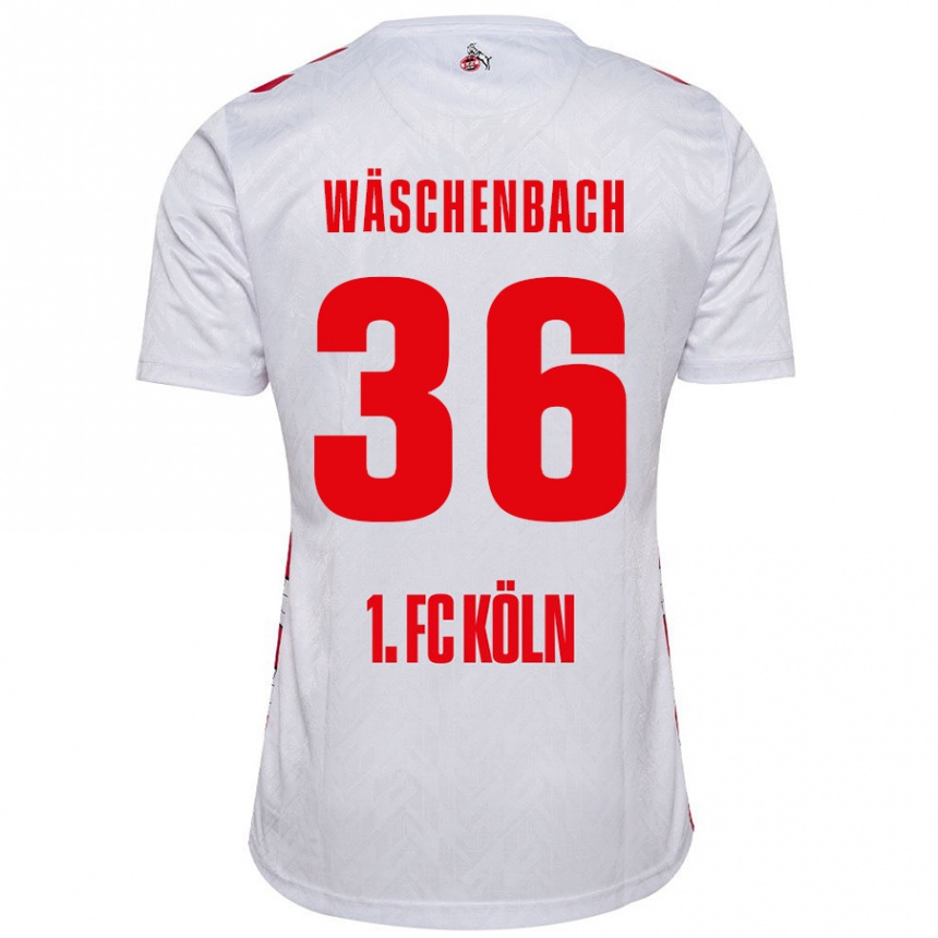 キッズフットボールMeiko Wäschenbach#36白 赤ホームシャツ2024/25ジャージーユニフォーム