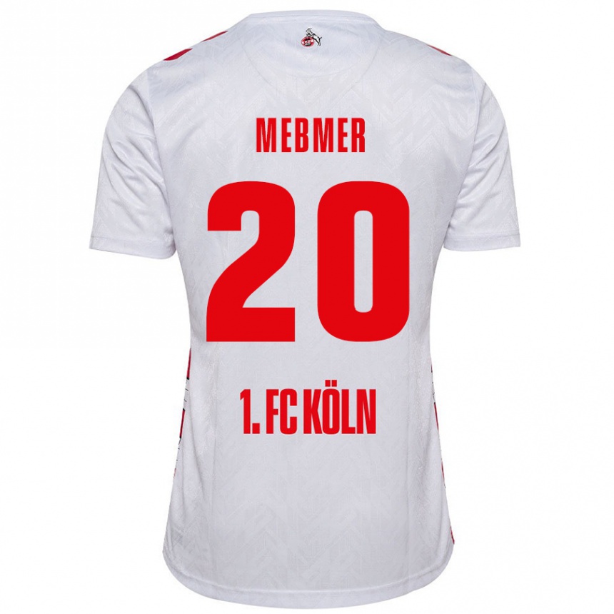 キッズフットボールMeike Meßmer#20白 赤ホームシャツ2024/25ジャージーユニフォーム