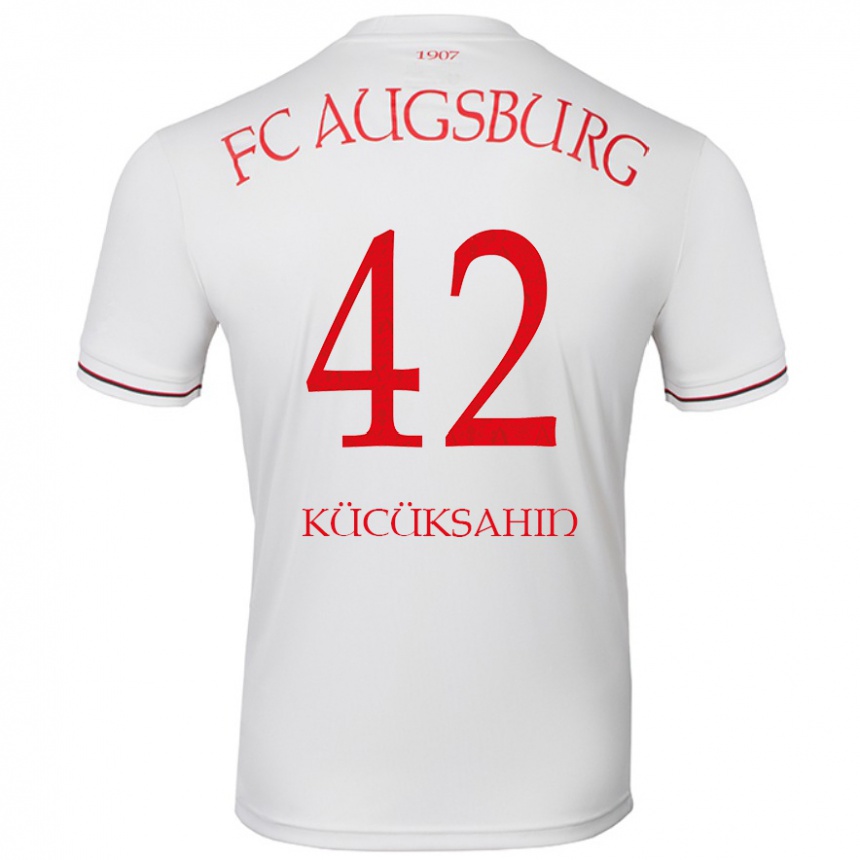 キッズフットボールMahmut Kücüksahin#42白ホームシャツ2024/25ジャージーユニフォーム