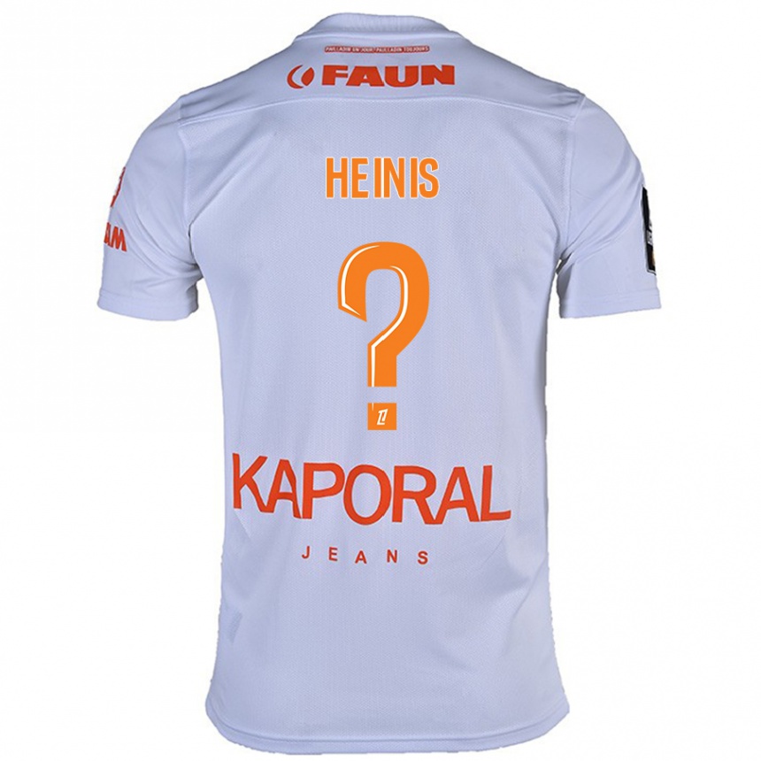 キッズフットボールKeahinui Heinis#0白アウェイシャツ2024/25ジャージーユニフォーム