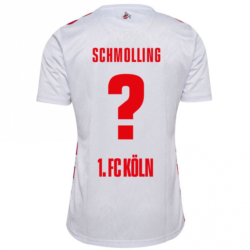 メンズフットボールViktor Schmolling#0白 赤ホームシャツ2024/25ジャージーユニフォーム