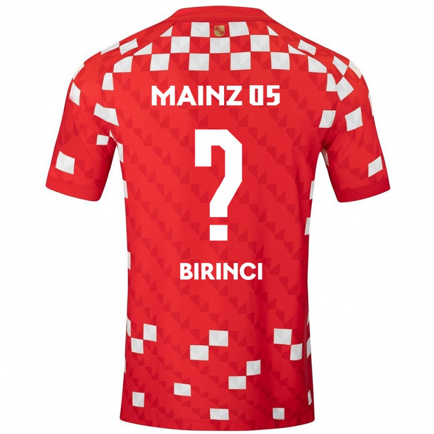 メンズフットボールMuhammed Birinci#0白 赤ホームシャツ2024/25ジャージーユニフォーム