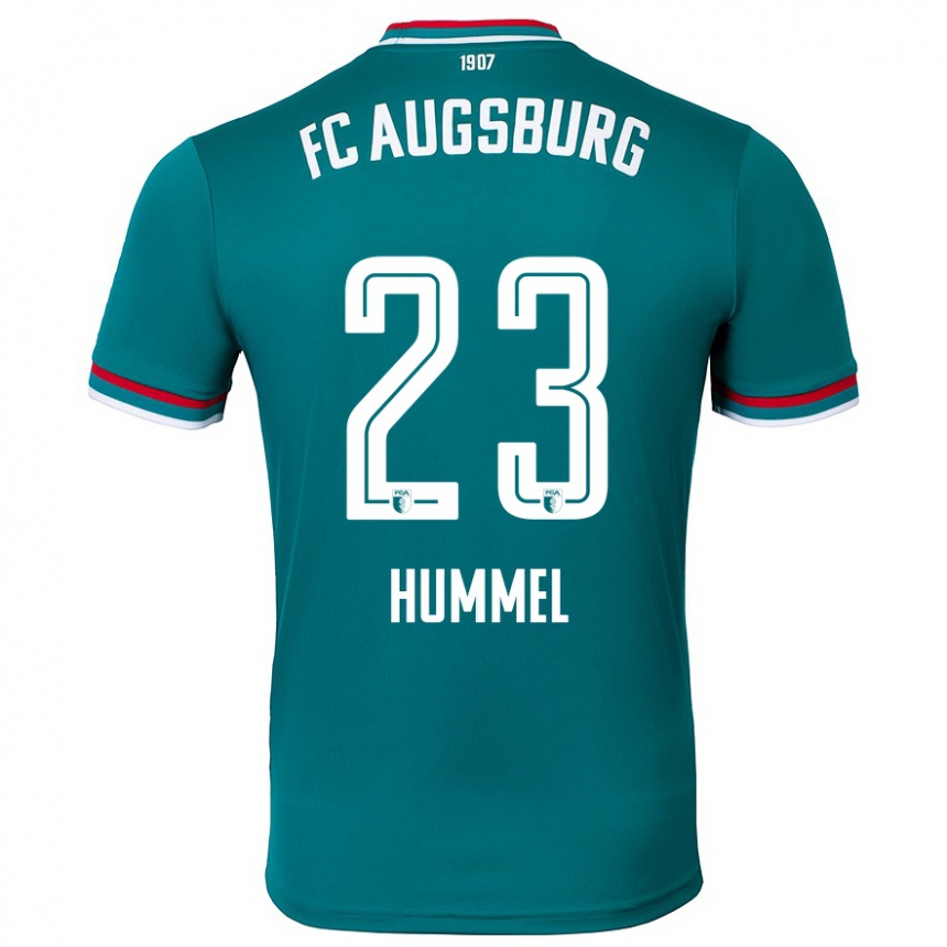 メンズフットボールNiklas Hummel#23ダークグリーンアウェイシャツ2024/25ジャージーユニフォーム