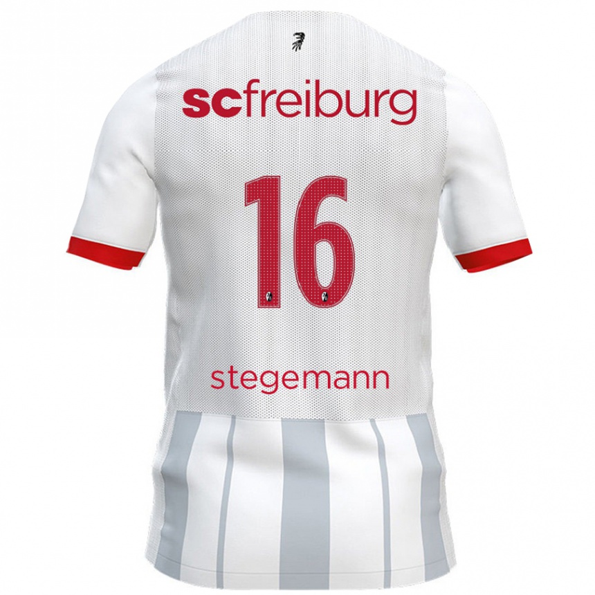 メンズフットボールGreta Stegemann#16白 グレーアウェイシャツ2024/25ジャージーユニフォーム