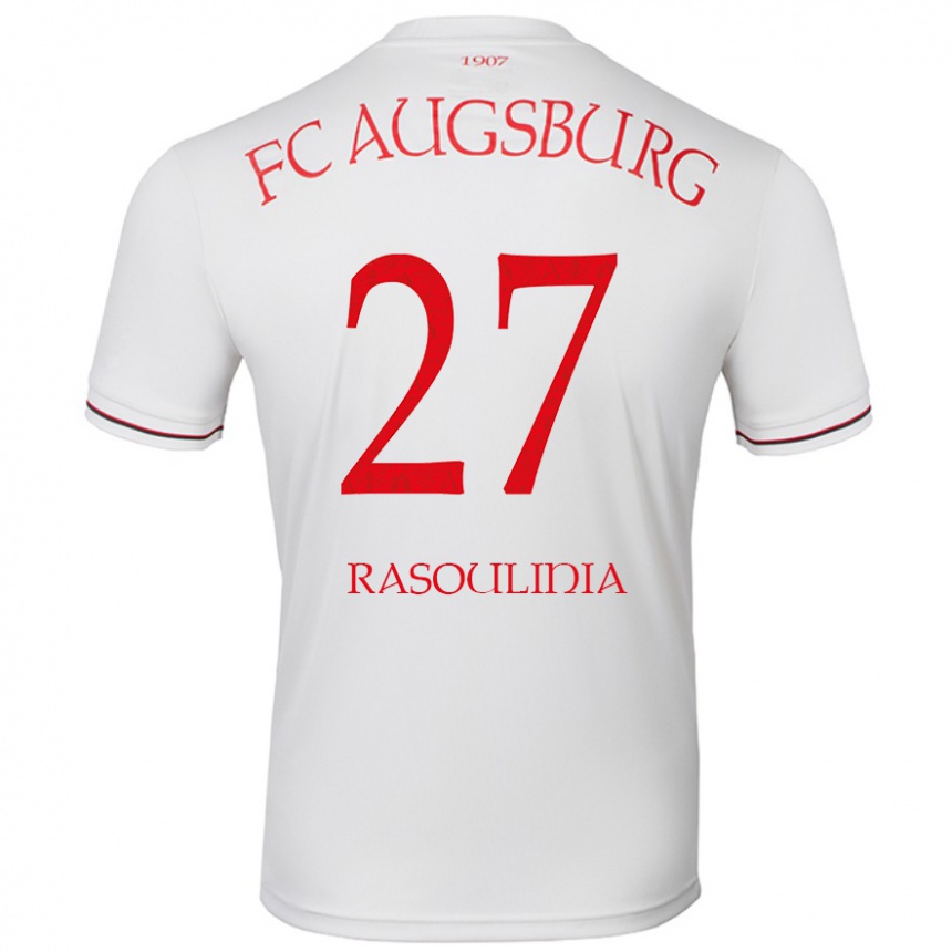 レディースフットボールNick Rasoulinia#27白ホームシャツ2024/25ジャージーユニフォーム