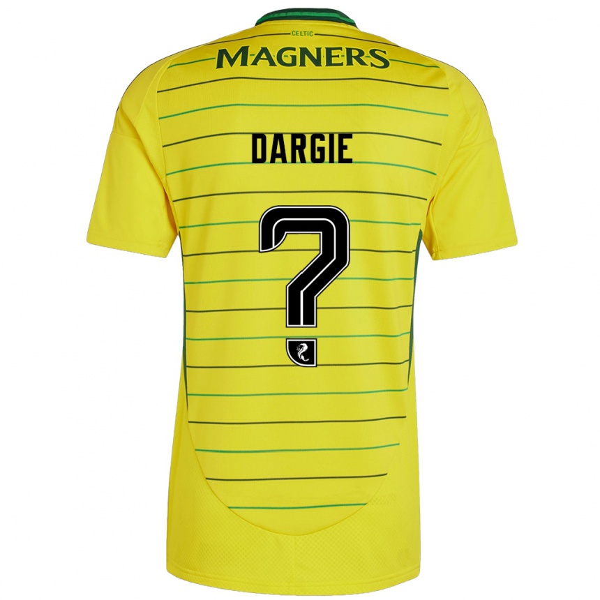 レディースフットボールRyhs Dargie#0黄アウェイシャツ2024/25ジャージーユニフォーム