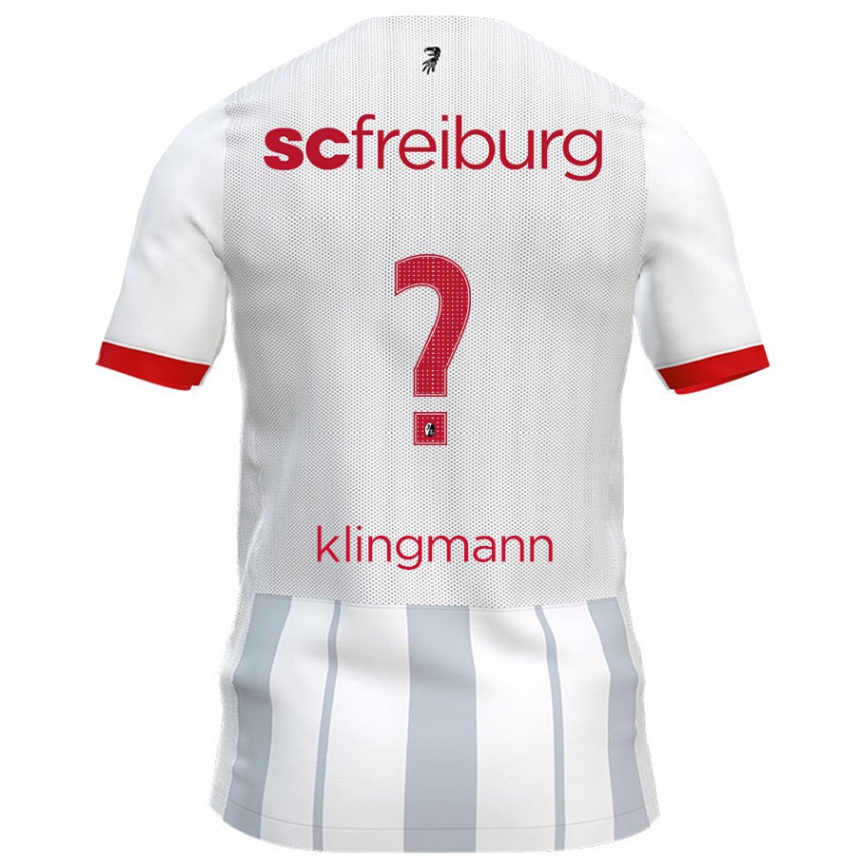 レディースフットボールSebastian Klingmann#0白 グレーアウェイシャツ2024/25ジャージーユニフォーム