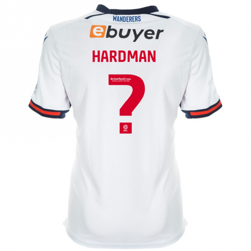 キッズフットボールMadison Hardman#0白ホームシャツ2024/25ジャージーユニフォーム