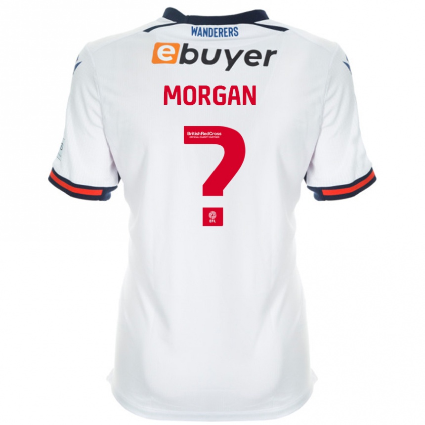 キッズフットボールAbigail Morgan#0白ホームシャツ2024/25ジャージーユニフォーム