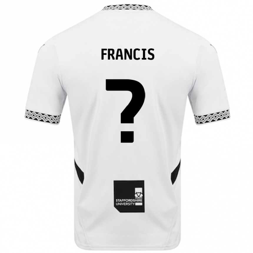 キッズフットボールLouis Francis#0白ホームシャツ2024/25ジャージーユニフォーム