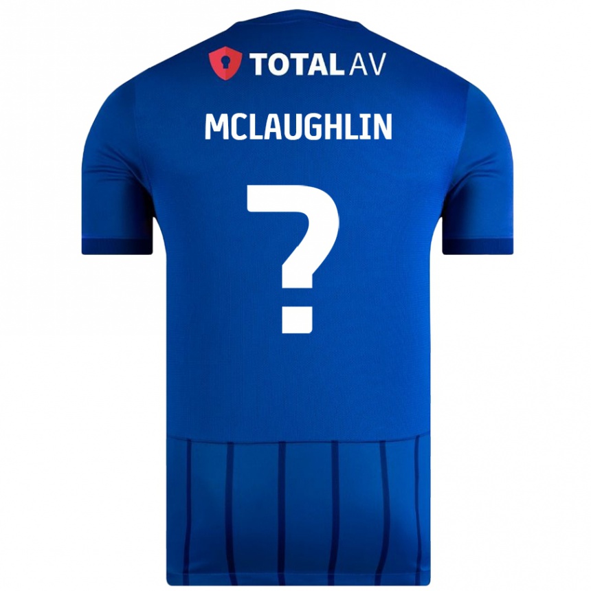 キッズフットボールErin Mclaughlin#0青ホームシャツ2024/25ジャージーユニフォーム