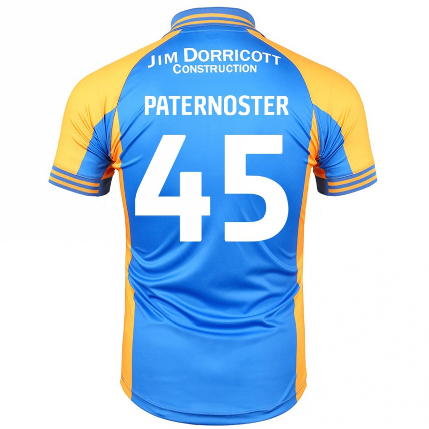 キッズフットボールVladimir Paternoster#45ブルーアンバーホームシャツ2024/25ジャージーユニフォーム