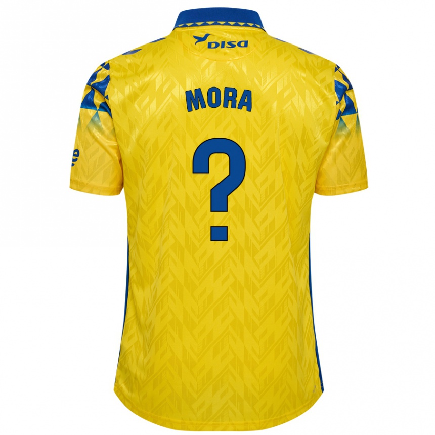 キッズフットボールIsrael Mora#0黄 青ホームシャツ2024/25ジャージーユニフォーム