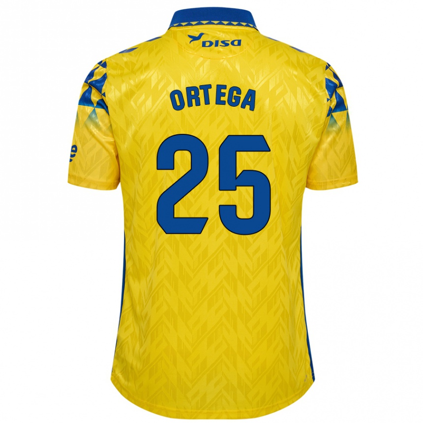 キッズフットボールEdián Ortega#25黄 青ホームシャツ2024/25ジャージーユニフォーム