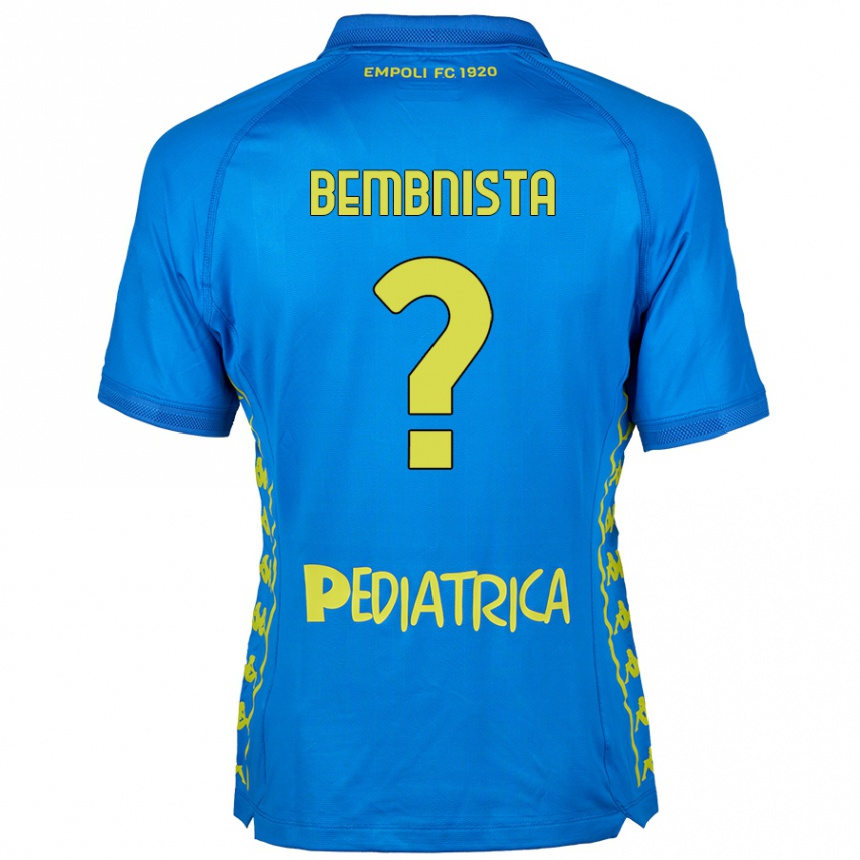 キッズフットボールDawid Bembnista#0青ホームシャツ2024/25ジャージーユニフォーム