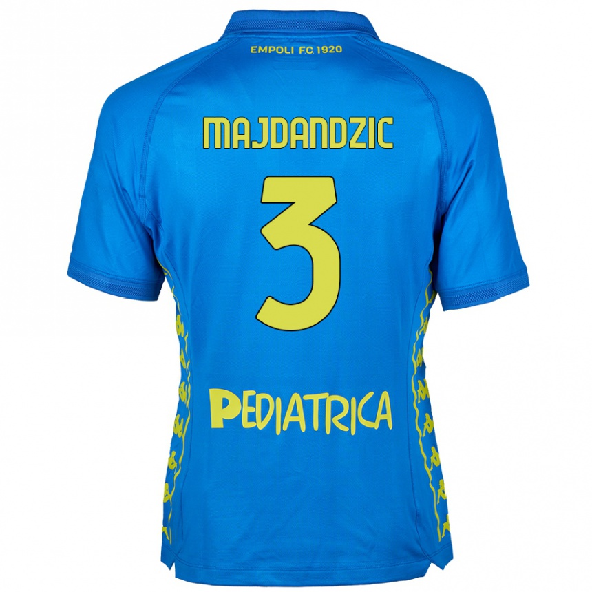 キッズフットボールPatrik Majdandzic#3青ホームシャツ2024/25ジャージーユニフォーム