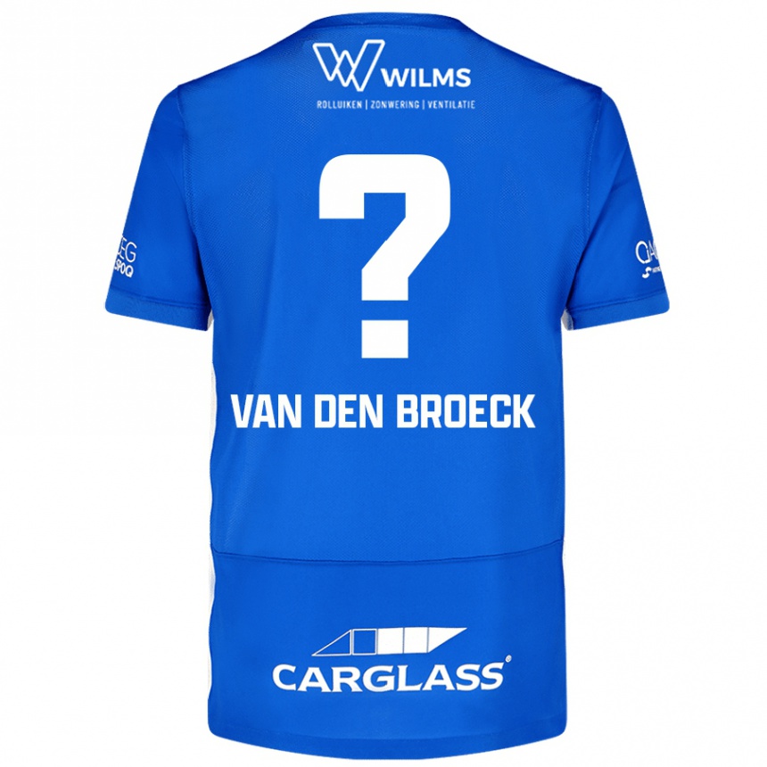 キッズフットボールKobe Van Den Broeck#0青ホームシャツ2024/25ジャージーユニフォーム